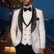 Lunar Nebula - White Crystal Shawl 3-Piece Tuxedo