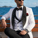 Lunar Nebula - White Crystal Shawl 3-Piece Tuxedo