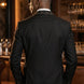 Astro Nebula - Black Crystal Shawl Tuxedo 3-Piece Tuxedo Set