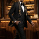 Astro Nebula - Black Crystal Shawl Tuxedo 3-Piece Tuxedo Set