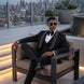 Astro Nebula - Black Crystal Shawl Tuxedo 3-Piece Tuxedo Set