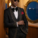 Astro Nebula - Black Crystal Shawl Tuxedo 3-Piece Tuxedo Set