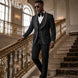 Astro Nebula - Black Crystal Shawl Tuxedo 3-Piece Tuxedo Set
