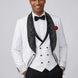 Lunar Nebula - White Crystal Shawl 3-Piece Tuxedo