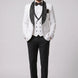 Lunar Nebula - White Crystal Shawl 3-Piece Tuxedo