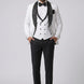 Lunar Nebula - White Crystal Shawl 3-Piece Tuxedo