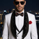 Lunar Nebula - White Crystal Shawl 3-Piece Tuxedo