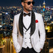 Lunar Nebula - White Crystal Shawl 3-Piece Tuxedo
