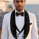 Lunar Nebula - White Crystal Shawl 3-Piece Tuxedo