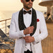 Lunar Nebula - White Crystal Shawl 3-Piece Tuxedo
