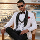 Lunar Nebula - White Crystal Shawl 3-Piece Tuxedo