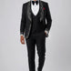 Astro Nebula - Black Crystal Shawl Tuxedo 3-Piece Tuxedo Set