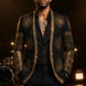 Aten Pharaoh - Black & Gold Sunburst Crystal Dinner Jacket
