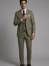 Olive Green Notched Lapel 3-Piece Suit by Nevo Suit - image 01