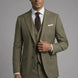 Olive Green Notched Lapel 3-Piece Suit by Nevo Suit - image 14