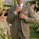 Olive Green Notched Lapel 3-Piece Suit by Nevo Suit - image 03