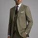 Olive Green Notched Lapel 3-Piece Suit by Nevo Suit - image 12