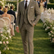 Olive Green Notched Lapel 3-Piece Suit by Nevo Suit - image 16