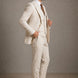 Sandstone Keystone - Ivory Beige Textured 3-Piece Suit