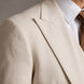 Sandstone Keystone - Ivory Beige Textured 3-Piece Suit