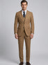 Walnut Keystone - Brown Peak Lapel 3-Piece Suit