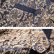 The Regal Floral - Navy Blue & Gold Jacquard Tuxedo Set