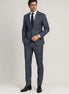 Cinder Axis slate blue side-slit 3-piece suit