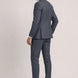 Cinder Axis slate blue side-slit 3-piece suit