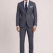 Cinder Axis slate blue side-slit 3-piece suit