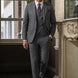 Pewter Meridian - Grey Windowpane 3-Piece Suit Set