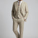Saharan Pinstripe - Khaki Herringbone 3-Piece Suit - Nevo Suits