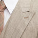Saharan Pinstripe - Khaki Herringbone 3-Piece Suit Set