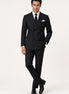 Caviar Crownline - Black Double-Breasted 2-Piece Suit