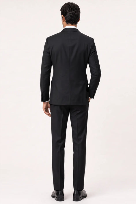Caviar Crownline - Black Double-Breasted 2-Piece Suit