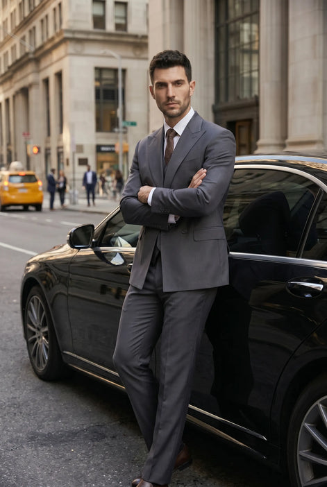 Sienna Citadel - Charcoal Double-Breasted 3-Piece Suit
