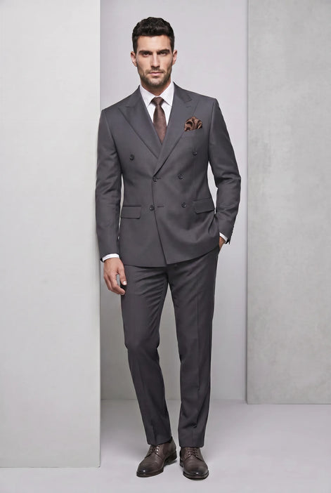 Sienna Citadel - Charcoal Double-Breasted 3-Piece Suit