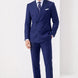 Ink Crownline royal blue double-breasted 2-piece suit full front studio view