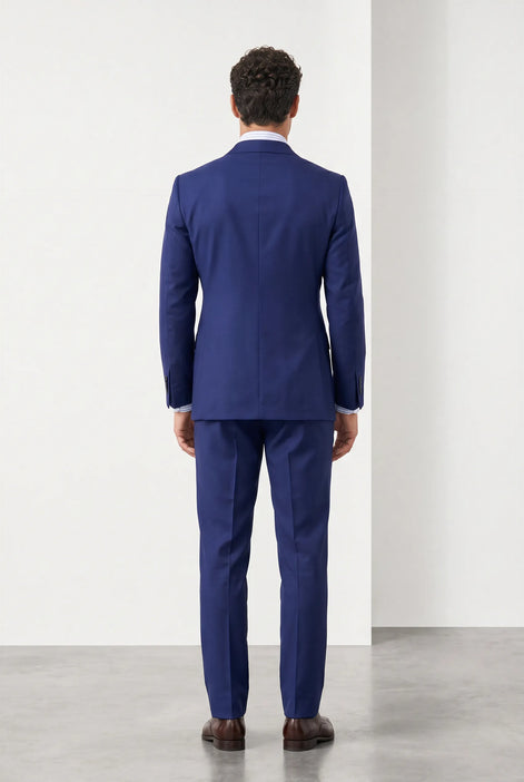 Ink Crownline royal blue 2-piece suit full back studio view