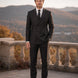 Caviar Crownline - Black Double-Breasted 2-Piece Suit