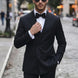Caviar Crownline - Black Double-Breasted 2-Piece Suit