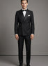 Caviar Crownline - Black Double-Breasted 2-Piece Suit