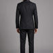 Caviar Crownline - Black Double-Breasted 2-Piece Suit