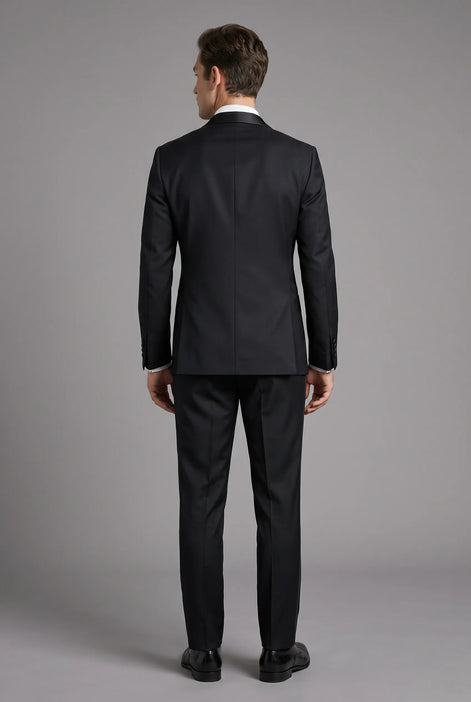 Caviar Crownline - Black Double-Breasted 2-Piece Suit