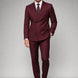 Claret Crownline - Burgundy Double-Breasted 2-Piece Suit