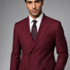 Claret Crownline - Burgundy Double-Breasted 2-Piece Suit