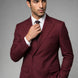 Claret Crownline - Burgundy Double-Breasted 2-Piece Suit