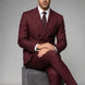 Claret Crownline - Burgundy Double-Breasted 2-Piece Suit