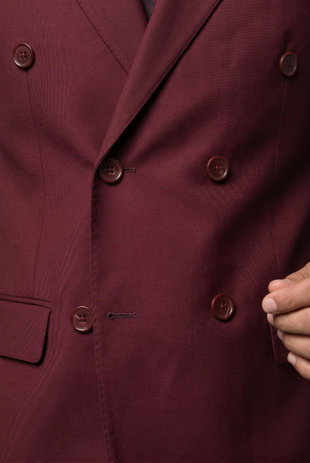 Claret Crownline - Burgundy Double-Breasted 2-Piece Suit - product image 13 | Nevo Suit