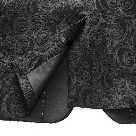 Men's 3-Piece Black Rose Embroidery Shawl Lapel Wedding Tuxedo