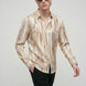 Saffron Note - Patterned Gold Mercerized Cotton Shirt